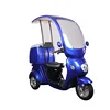 2019 new design 650w 3 wheel tumbler electric scooter enclosed tricycle food delivery scooter cargo