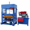 QTF4-28 Diesel engine small fly ash hollow manufacturing bricks block moulding making machine plant price list