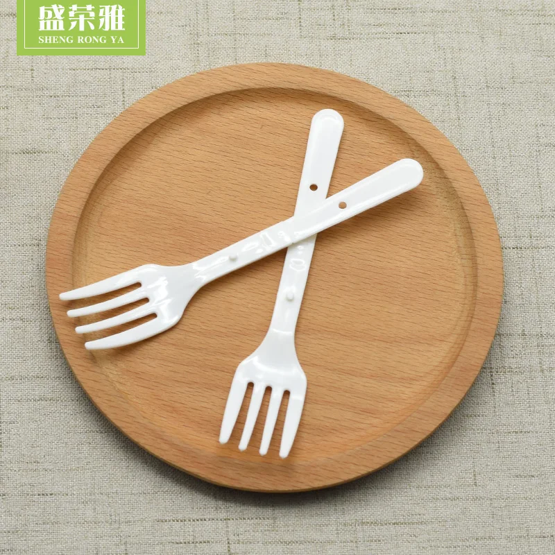 White Folding Plastic Fork 120mm In Pe Bag Buy Folding Fork,Folding