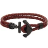 Wholesale Men Leather Wrap Skull Anchor Bracelet Meaning