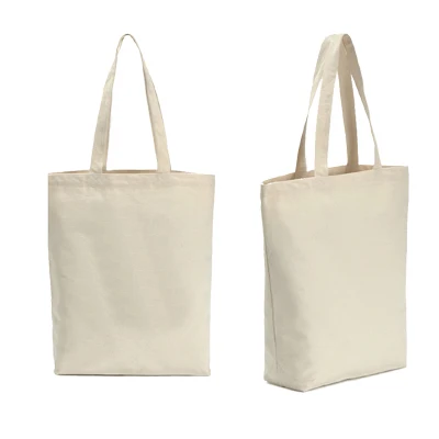 

Custom Printed blank White reusable eco Canvas foldable shopping bag Cotton Canvas Tote Packaging Bag