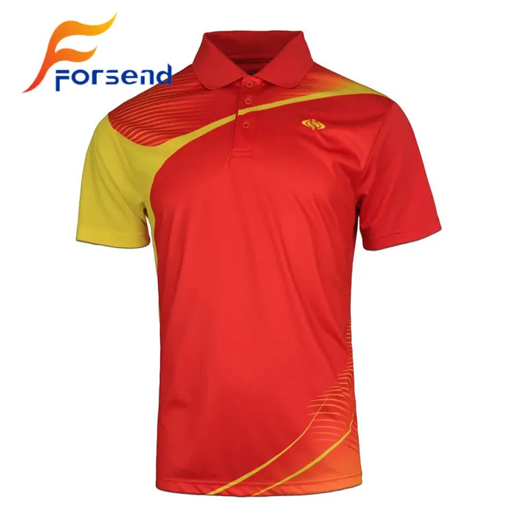 New Design Logo Sublimation 100% Polyester Badminton Jersey For Male ...