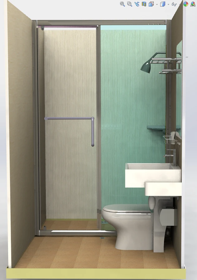 Prefab Modular Bathroom Shower Rooms Unit For Student Housing And ...