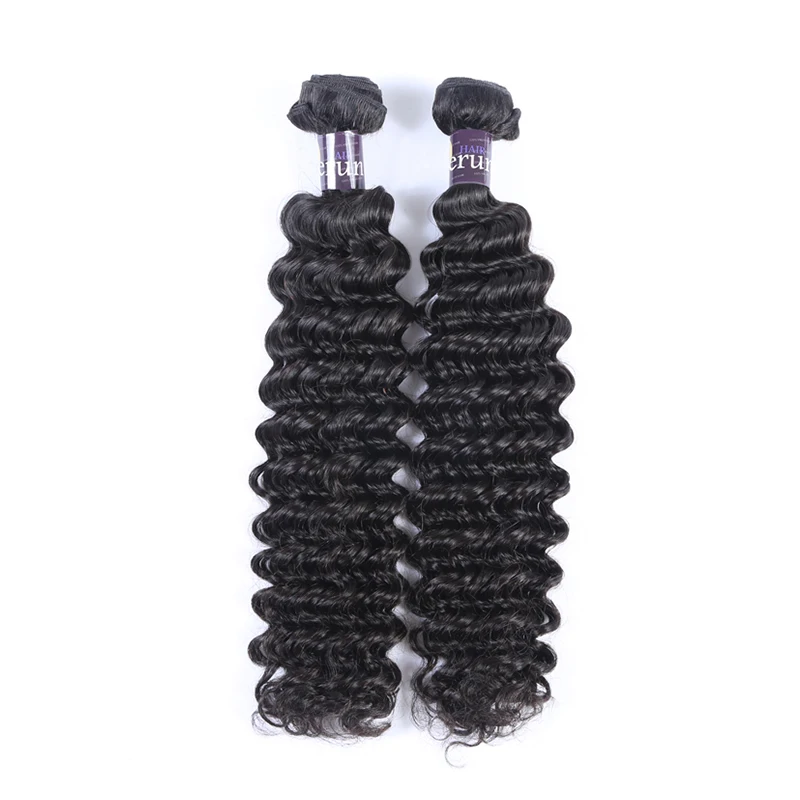 

100% no tangle no shedding deep wave virgin brazilian hair extension