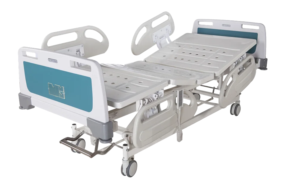 ABS bedhead and guardrail Electric ICU bed with five functions from Chinese manufacturer
