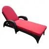 modern swimming pool side Poly Rattan lounge bed