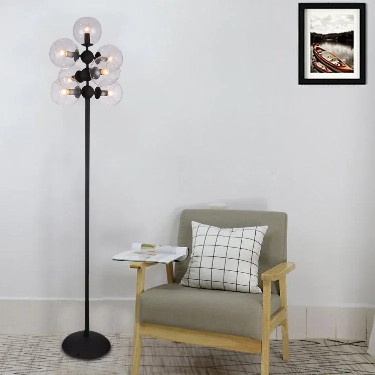 Postmodern fashion simple glass ceiling lamp warm dining room bedroom decorative lamps
