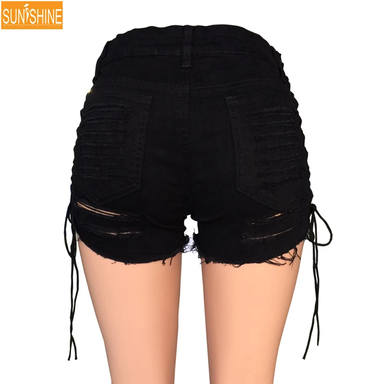 booty shorts for women black