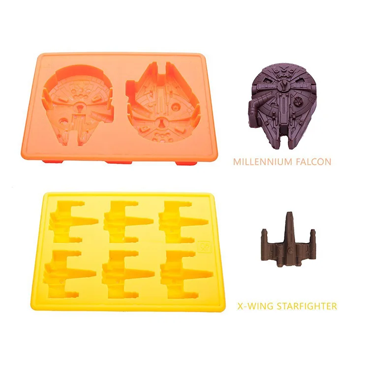 
Amazon Hot Selling Silicone Ice Cube Tray and Silicone Ice Maker Star Shape War for Chocolate Cake Mold 