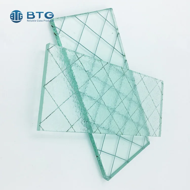 6mm 8mm 10mm Clear Tempered Skylight Wired Glass China Manufacturer