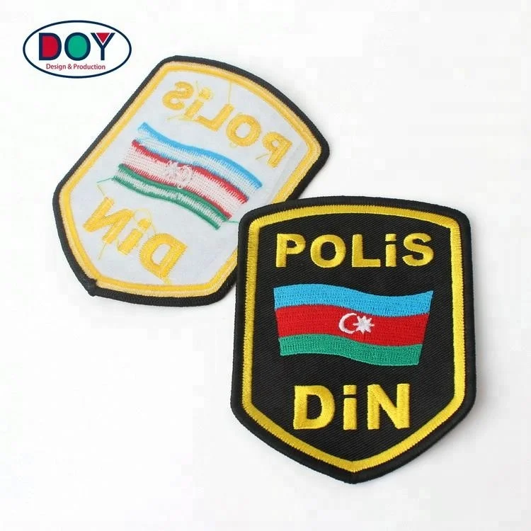

Embroidered Maker Design Custom Own Name Logo Garment Embroidery Labels Patches for Military Uniform, Follow pantone color chart