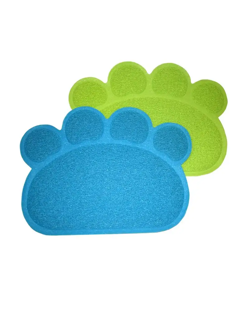 

Hot sale Portable non slip pet feeding mat pet bowl mat, Deep blue/lake blue/sky blue/deep green