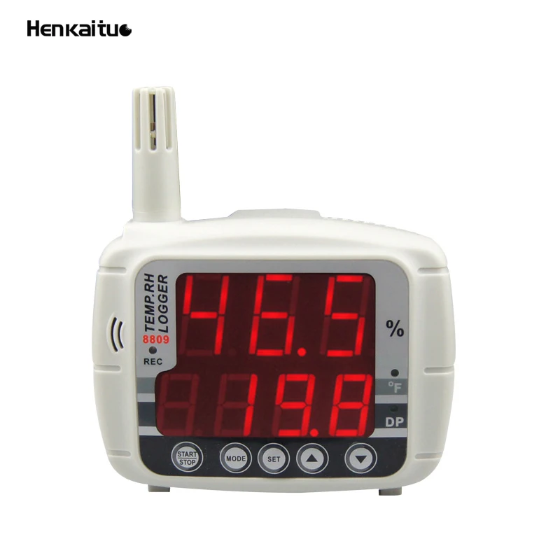 Magazijn Indoor Air dauwpunt Temperatuur Vochtigheid Datalogger Monitor Digitale Thermometer Hygrometer