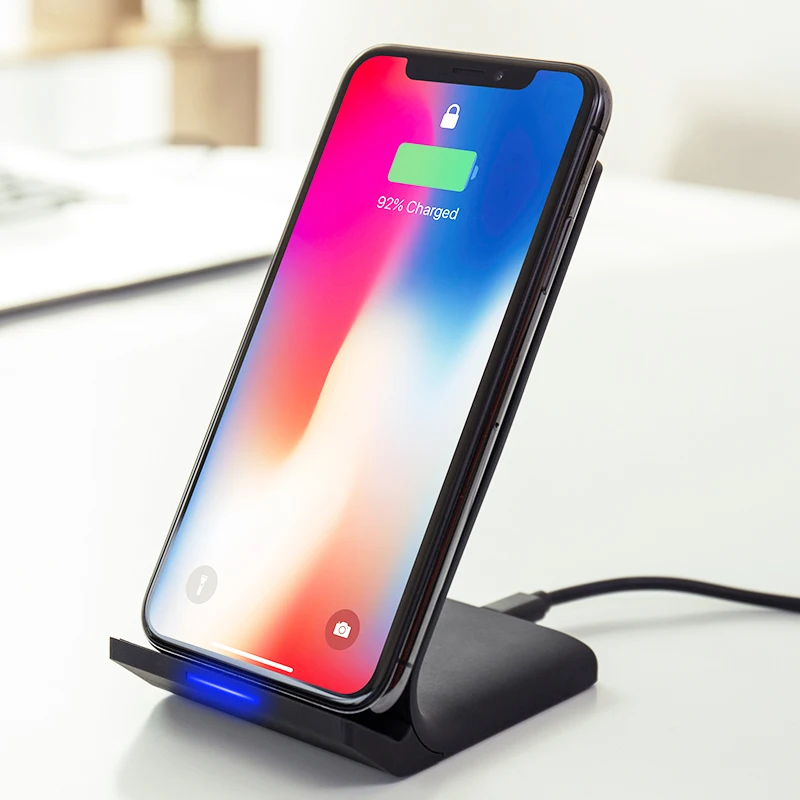 

Free Shipping 1 Sample OK Amazon Top Seller 10W vertical qi wireless quick charger for samsung wireless charger