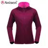 hot sale woman zipper-up clothing windproof winter two layer outdoor sweater fleece woman jacket