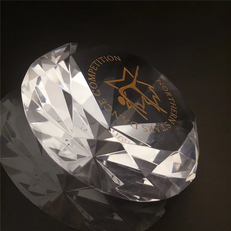 Elegant Engraved Crystal Diamond Paperweight For Wedding Gifts Buy