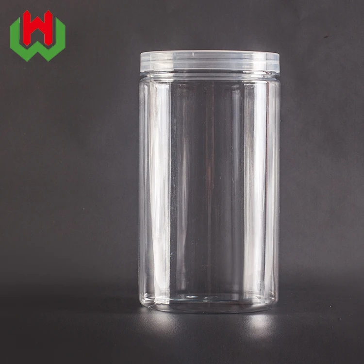 Transparent Round Plastic Jar Shrink Wrap With Completely Transparent