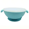 Super Suction Baby Feeding Silicone Toddler Bowls with Lid