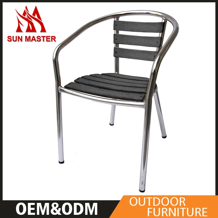 Outdoor Furniture Garden Aluminium Plastic Wood Armchair
