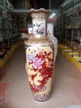 chinese vase extra peony ceramic larger