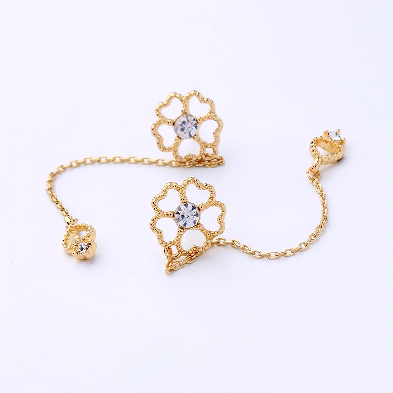 

ed01680c Exquisite Clover Jewelry Charm Drop Earrings Gold For Girls Daily Use