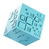 2017 NEW Upgraded Q+ LED Magic Cube Square Mini Bass Colorful Portable Wireless Stereo Bluetooth Q one speaker with FM/TF/AUX