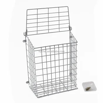 Metal Mesh Letterbox Door Basket Letter Cage White Color Buy