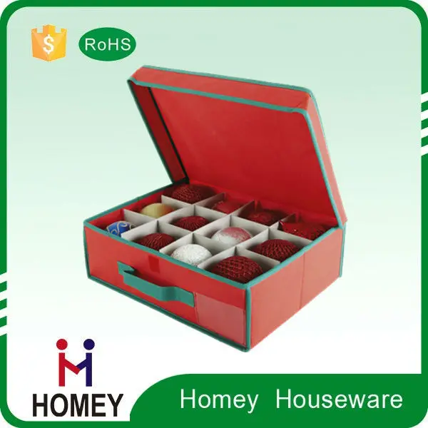 Christmas Cardboard Christmas Ornament Storage Box With Drawers - Buy Christmas Ornament Storage