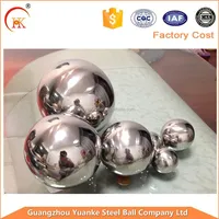 Various size mirror-like finish stainless steel /metal hollow balls for decoration
