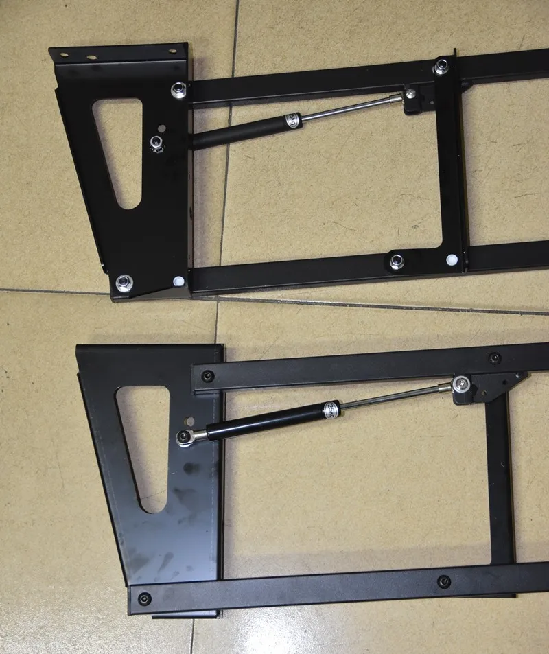 Smart Furniture Mechanism Dining Table Turns Into Shelf Wall Mounted