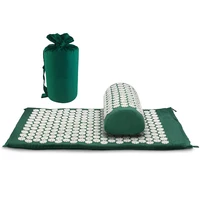 

Foot Back and Neck Pain Relief Acupressure Mat and Pillow Set Foot Muscle Acupressure Massage Mat Comes in a Carry bag/ box