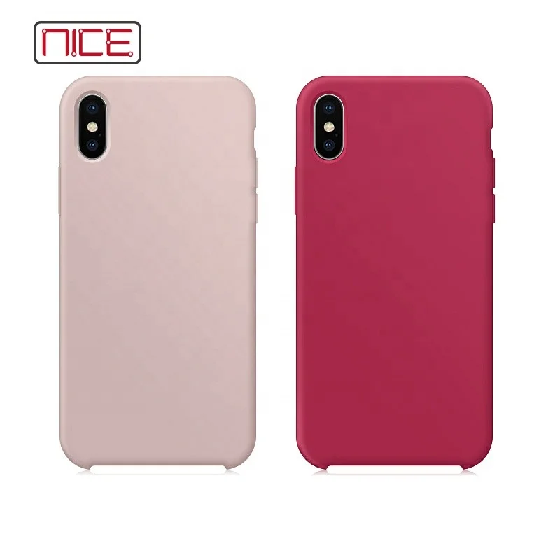 

Anti-Slip Liquid Silicone Gel Rubber Bumper Soft mobile back cover phone case, Multiple colors
