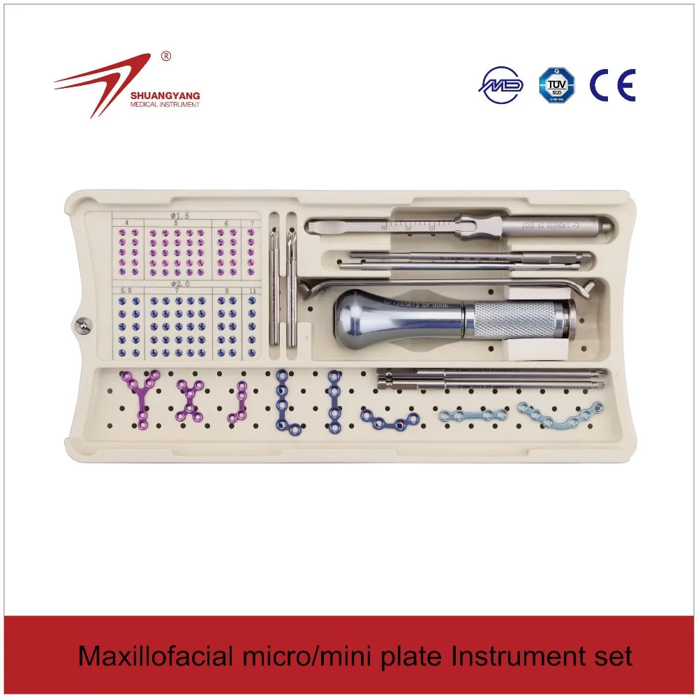 Maxillofacial micro.mini plate Instrument set