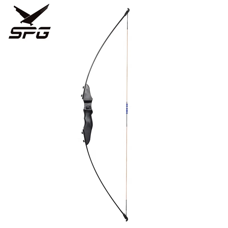 

SPG Archery Hunting 40 LBS Bow and Arrow Takedown Black Fiberglass Limbs Wooden Riser Straight Recurve Bow on Sale