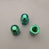 GREEN COLOR TITANIUM ACORN CAP NUT HEX HEAD DOME METRIC NUT M10X1