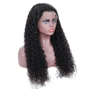 hd lace 360  lace frontal wig natural water wave  lace front wig 100% human hair