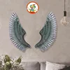 Bar Lounge Wall Hanging Decoration LOF 3D Steel Metal Angel Wings For Crafts