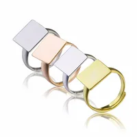 

Beadsnice Sterling Silver Blanks Base Adjustable Ring Settings Square Flat Pad 12mm Jewelry ID33490