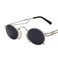 

Retro Steampunk Women Sunglasses Autumn Decoration Men Metal Frame Clear Lens Goggle Tinted Glasses 897