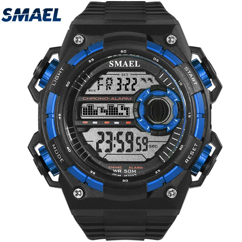 

SMAEL 1438B charm men watch digital watch, Black;white;red;blue