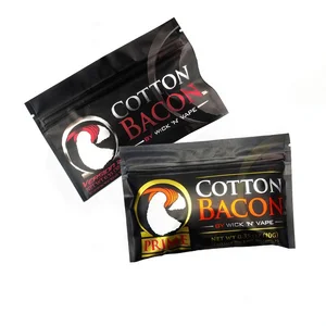 Best selling cotton bacon pack organic cotton fabric vape cotton for electronic cigarette