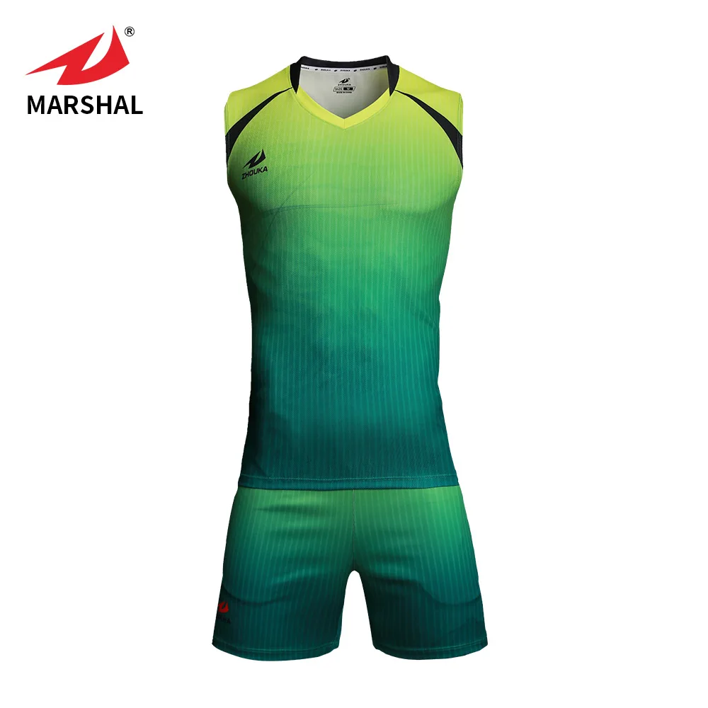 High Quality Sublimation Custom Blue Men's Oem Volleyball Kit Sports