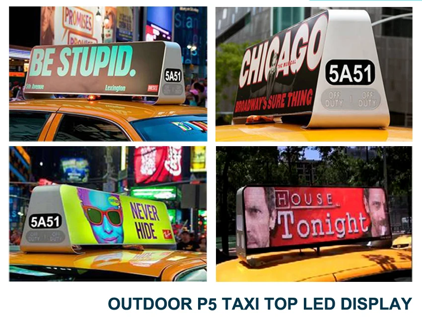 Outdoor Taxiroof Top Advertising Signs Wireless Taxi Roof Taxi Top P4 P5 P6 Led Display Buy