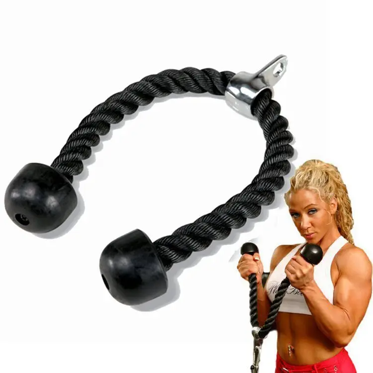 

Tricep Rope Abdominal Crunches Cable Pull Down Laterals Biceps Muscle Training Fitness Body Building Gym Pull Rope