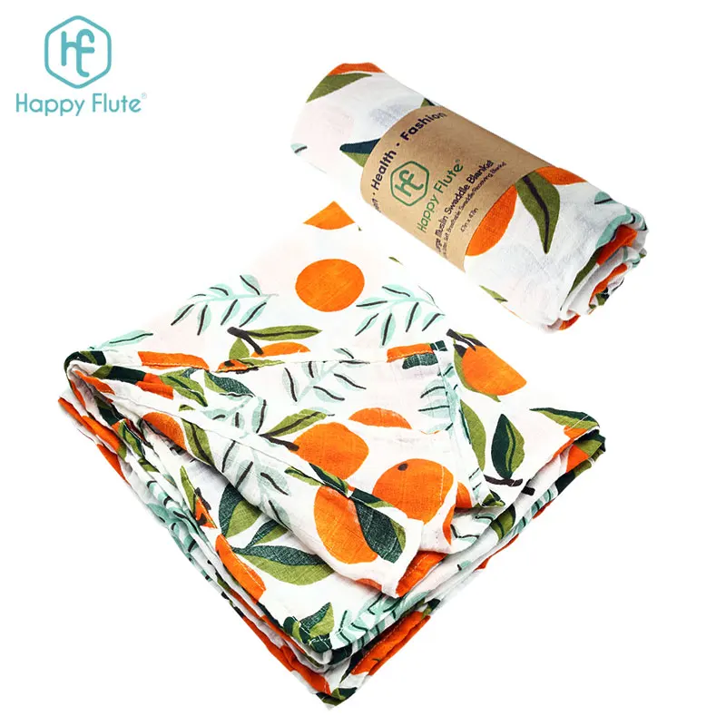 

baby Cotton muslin Swaddle Blanket Organic bamboo infant print blanket Wrap Manufacturer sale, Picture