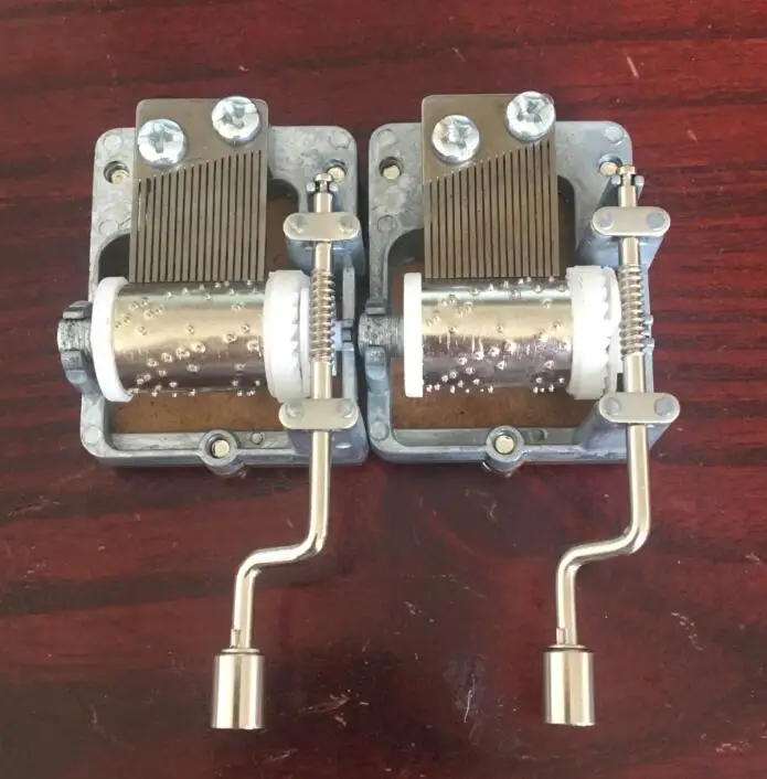 Hand Crank Music Box Mechanism With The Wood Board Buy Winding Music