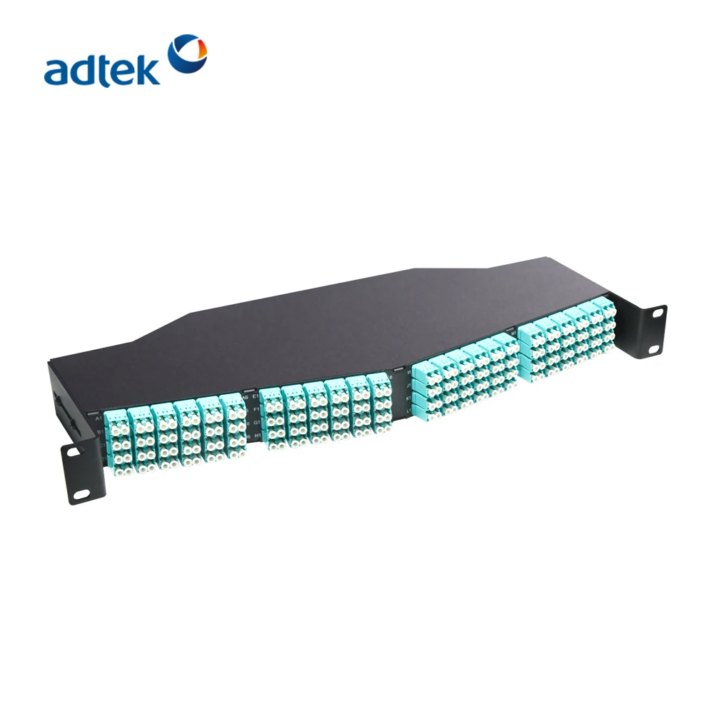 Mpo/mtp Patch Panel With 12 24 Fibers For Lc Sc St Fc Adapters Plate ...