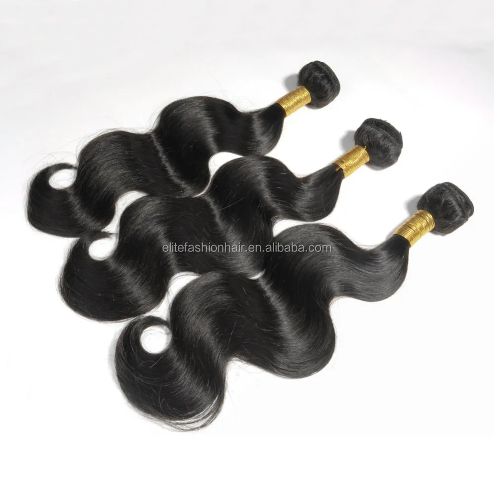 

10-30 Inches Available Brazilian body wave virgin human Peruvian Indian Malaysian Remy hair weft weaving extension, Natural black;variety colors available;and can be customized