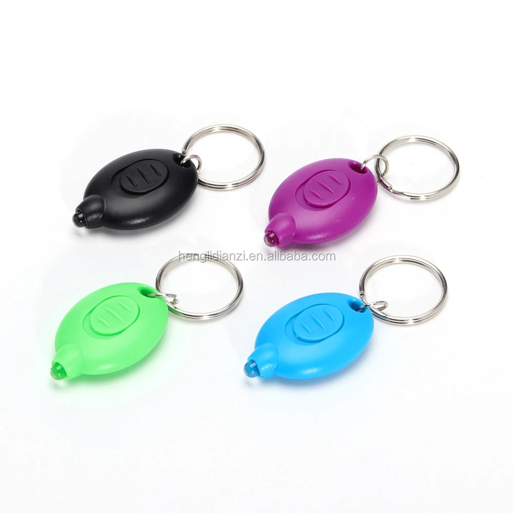 White & Uv Led Keyring Light Mini Led Flashlight Keychains Cute Car Key