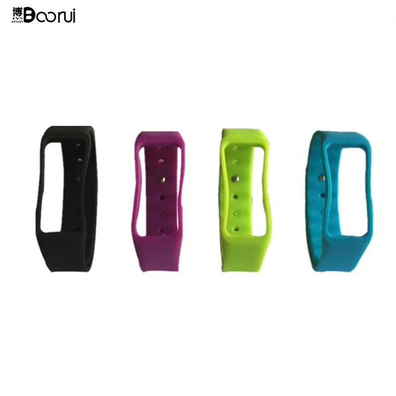 

BOORUI M3 Smart Bracelet Accessories TPU Rubber Wrist Strap for M3 Smart Bracelets Pedometer Smart Wristwatch Smartband, Black;pink;orange;white;blue;green